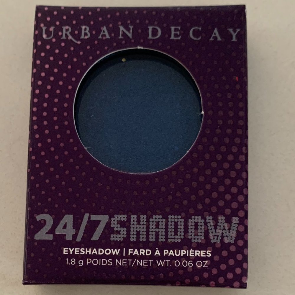 URBAN DECAY 24/7 Eyeshadow .06oz - Charged (Deep Blue Shimmer) NEW IN BOX SEALED - Picture 5 of 5
